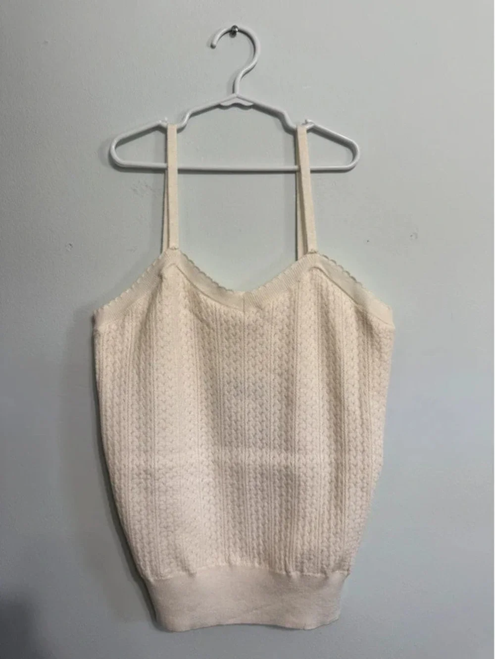 Art Class Girls' Cream Sweater Tank Top Size XXL 16/18 - New